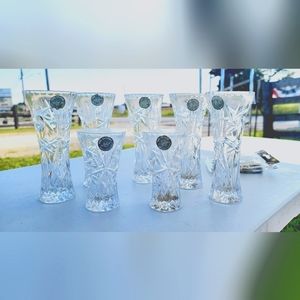 Lenox Crystal flower vases all 5